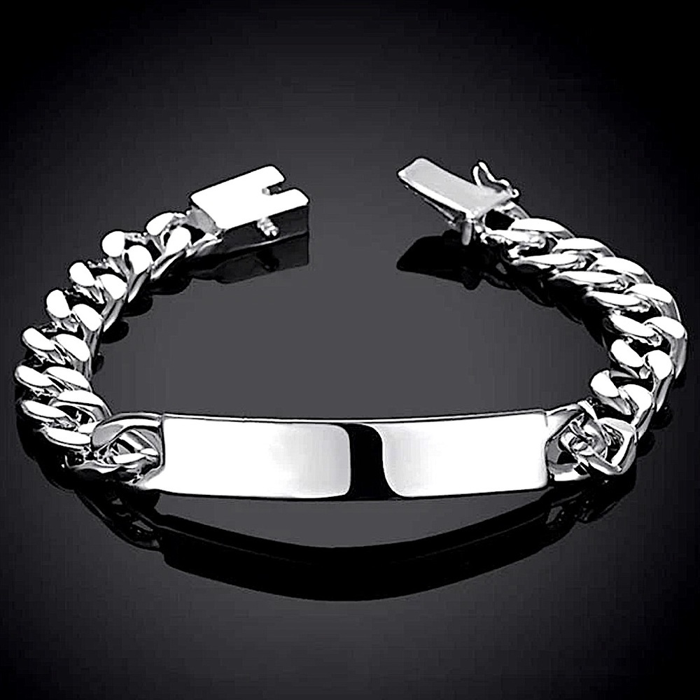 STERLING SILVER CHAIN BRACELET - Picture 2 of 11